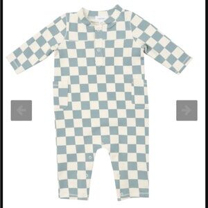 ANGEL DEAR FRENCH TERRY CHECKER UNI ROMPER